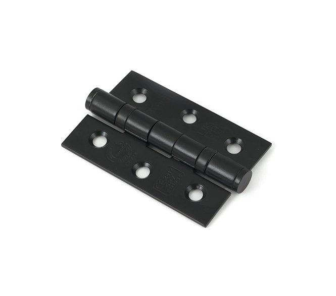 From The Anvil 90022 75mm Ball Bearing Butt Hinges (Pair) - Stainless - Black Finish