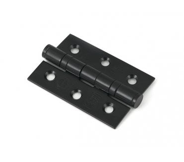 From The Anvil 90022 75mm Ball Bearing Butt Hinges (Pair) - Stainless - Black Finish