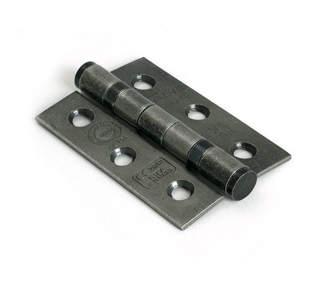 From The Anvil 90026 75mm Ball Bearing Butt Hinges (Pair) - Pewter