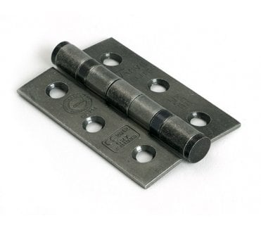 From The Anvil 90026 75mm Ball Bearing Butt Hinges (Pair) - Pewter