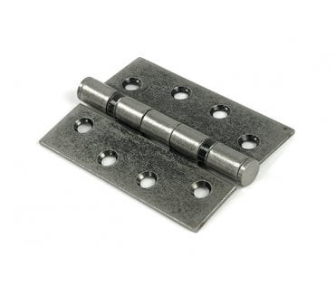 From The Anvil 90027 102mm Ball Bearing Butt Hinges (Pair) - Pewter
