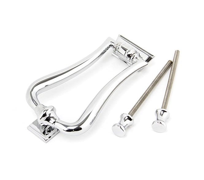 From The Anvil 90033 Period Slimline Art Deco Door Knocker - Polished Chrome