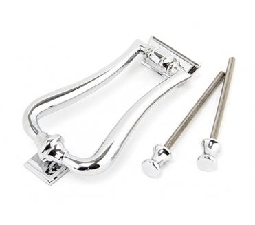 From The Anvil 90033 Period Slimline Art Deco Door Knocker - Polished Chrome