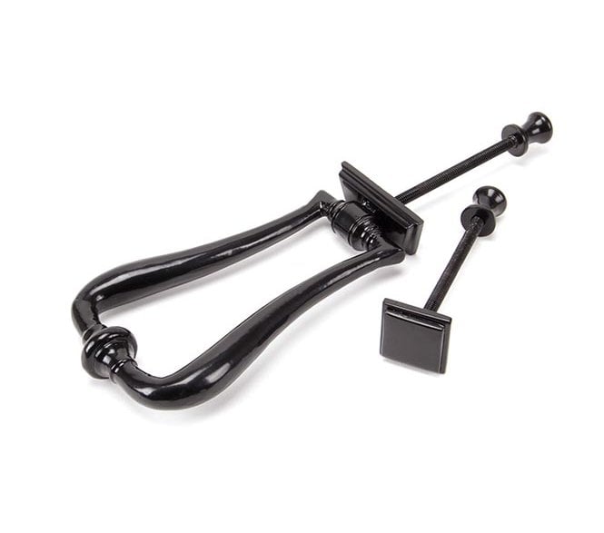 From The Anvil 90034 Blacksmith Slimline Art Deco Door Knocker - Black