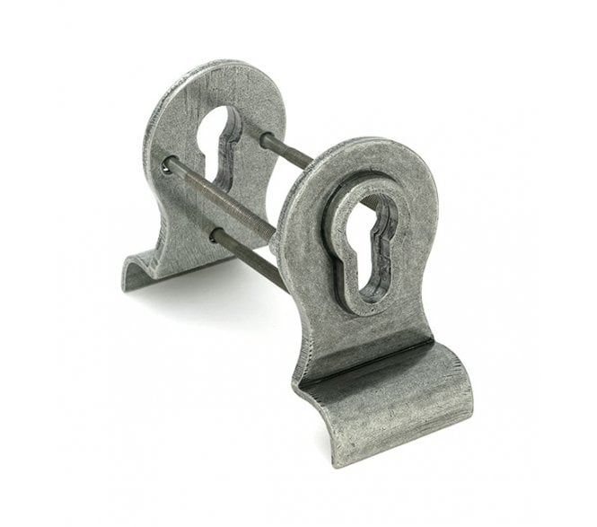 From The Anvil 90040 Blacksmith Euro Profile Back To Back Door Pull - Pewter