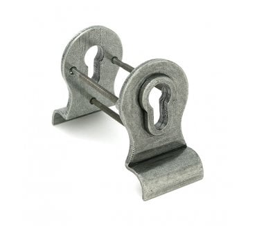 From The Anvil 90040 Blacksmith Euro Profile Back To Back Door Pull - Pewter