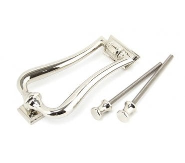 From The Anvil 90042 Period Slimline Art Deco Door Knocker - Polished Nickel