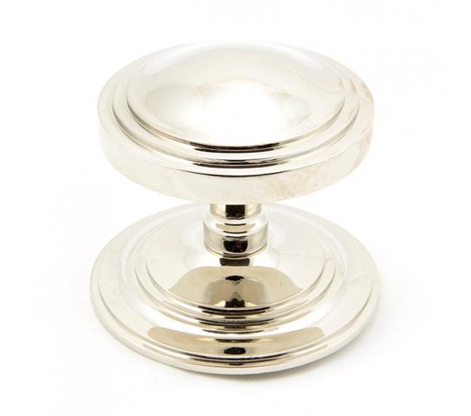 From The Anvil 90068 Period Art Deco Centre Door Knob - Polished Nickel