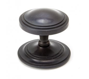 From The Anvil 90072 Period Art Deco Centre Door Knob - Aged Bronze