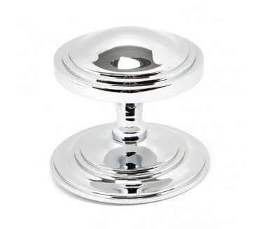 From The Anvil 90073 Period Art Deco Centre Door Knob - Polished Chrome