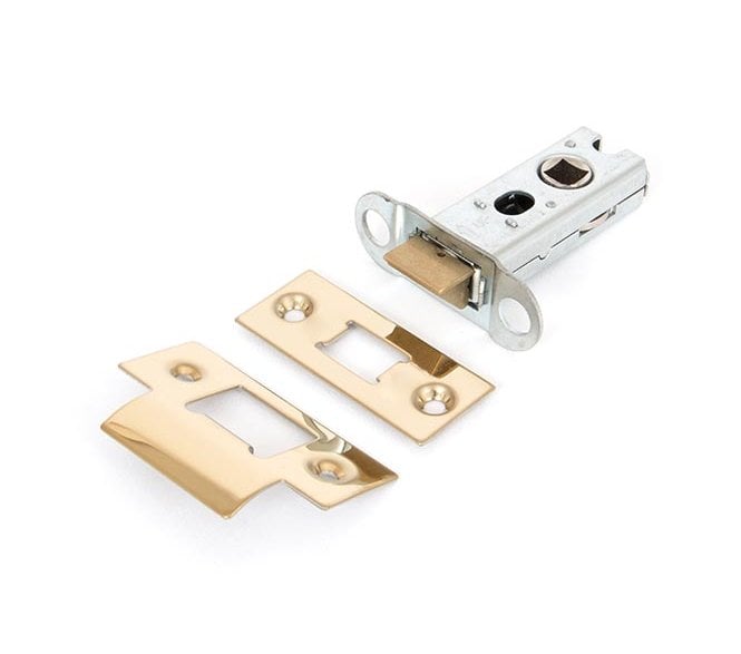 From The Anvil 90129 2.5 Heavy Duty Tubular Mortice Latch - Polished Brass