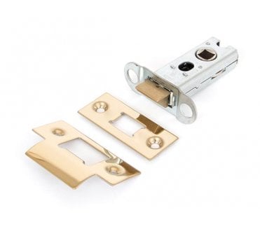 From The Anvil 90129 2.5 Heavy Duty Tubular Mortice Latch - Polished Brass
