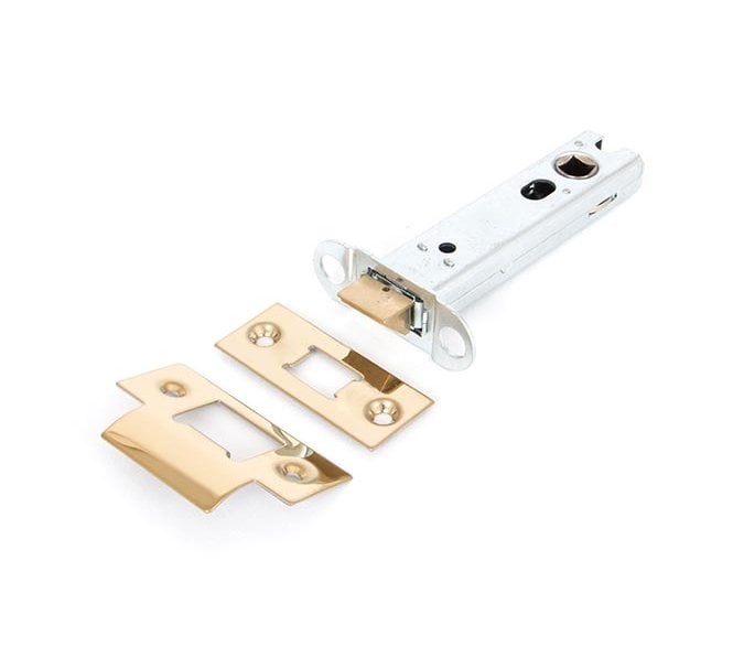 From The Anvil 90131 4 Heavy Duty Tubular Mortice Latch - Polished Brass