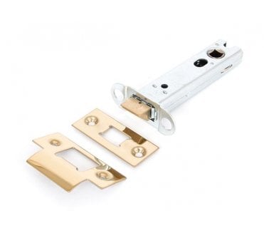 From The Anvil 90131 4 Heavy Duty Tubular Mortice Latch - Polished Brass