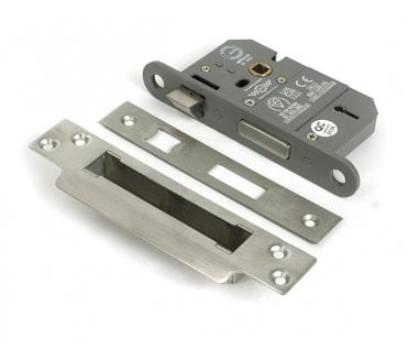From The Anvil 90134 2.5 5-Lever Mortice Sashlock BS3621 - Satin Stainless Steel