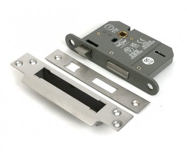 From The Anvil 90136 3 5-Lever Mortice Sashlock BS3621 - Satin Stainless Steel