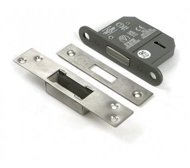 From The Anvil 90137 2.5 5-Lever Mortice Deadlock BS3621 - Satin Stainless Steel