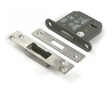 From The Anvil 90139 3 5-Lever Mortice Deadlock BS3621 - Satin Stainless Steel