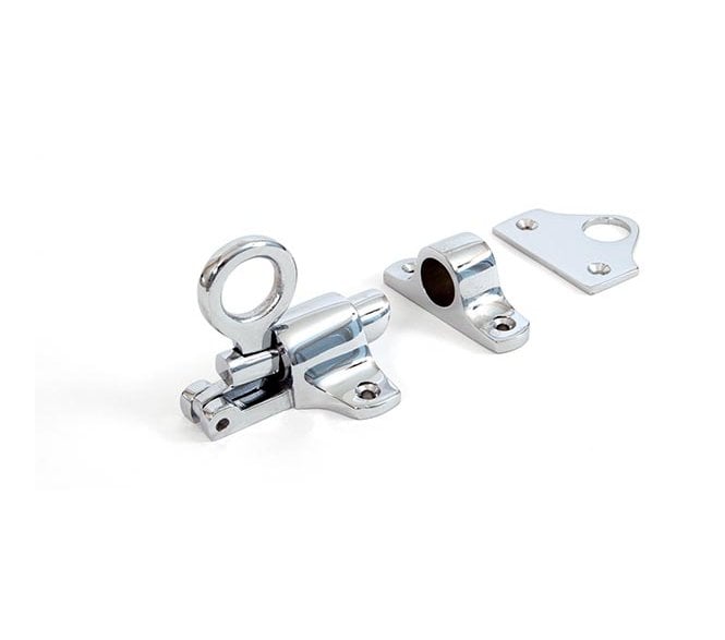 From The Anvil 90268 Fanlight Catch and Keeps - Polished Chrome