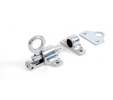 From The Anvil 90268 Fanlight Catch and Keeps - Polished Chrome
