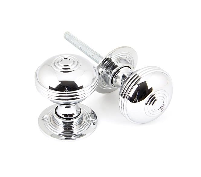 From The Anvil 90274 Small Prestbury Mortice/Rim Knobs - Polished Chrome