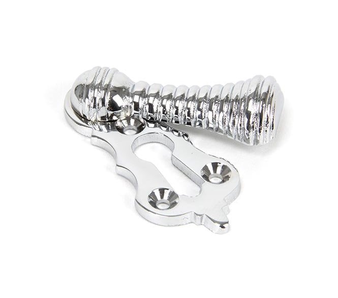 From The Anvil 90277 Beehive Covered Keyhole Escutcheon - Polished Chrome