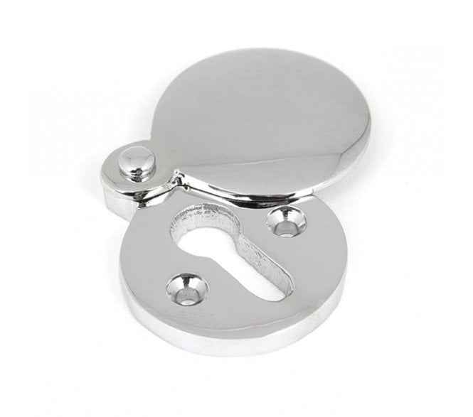 From The Anvil 90278 Round Covered Keyhole Escutcheon - Polished Chrome
