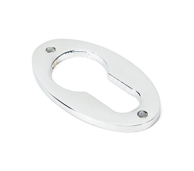 From The Anvil 90279 Oval Euro Profile Escutcheon - Polished Chrome