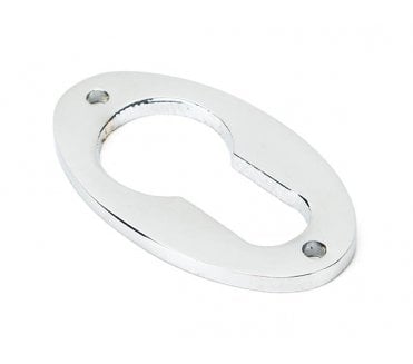 From The Anvil 90279 Oval Euro Profile Escutcheon - Polished Chrome