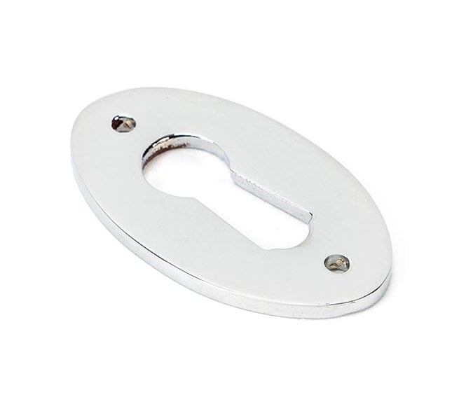 From The Anvil 90280 Period Oval Escutcheon - Polished Chrome