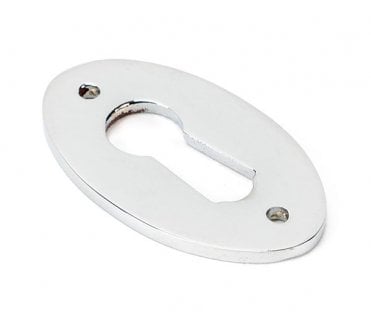 From The Anvil 90280 Period Oval Escutcheon - Polished Chrome