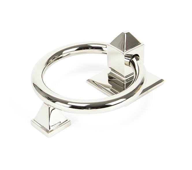 From The Anvil 90286 Ring Door Knocker - Polished Nickel