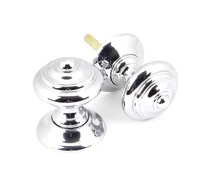 From The Anvil 90296 Elmore Mortice Knobs (Concealed Rose) - Polished Chrome