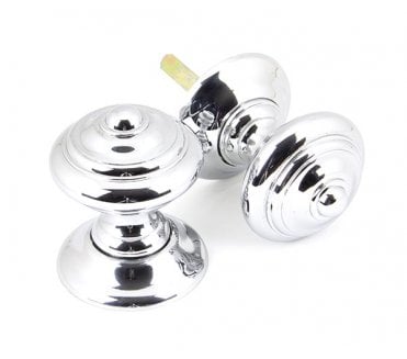 From The Anvil 90296 Elmore Mortice Knobs (Concealed Rose) - Polished Chrome