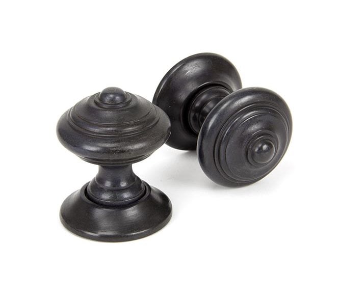 From The Anvil 90297 Elmore Mortice Knobs (Concealed Rose) - Aged Bronze