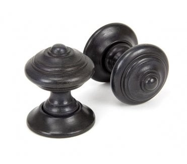 From The Anvil 90297 Elmore Mortice Knobs (Concealed Rose) - Aged Bronze