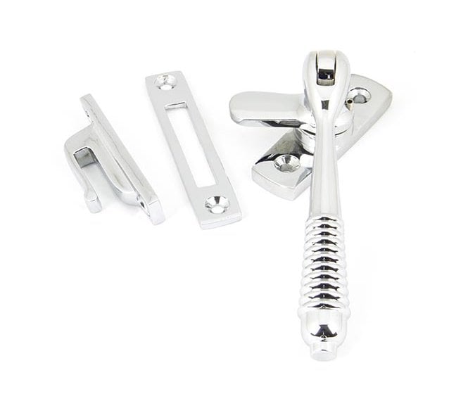 From The Anvil 90329 Locking Reeded Window Fastener - Polished Chrome