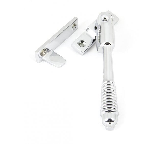 From The Anvil 90330 Locking Night Vent Reeded Window Fastener - Polished Chrome