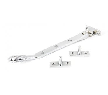 From The Anvil 90333 8 Reeded Window Stay - Polished Chrome
