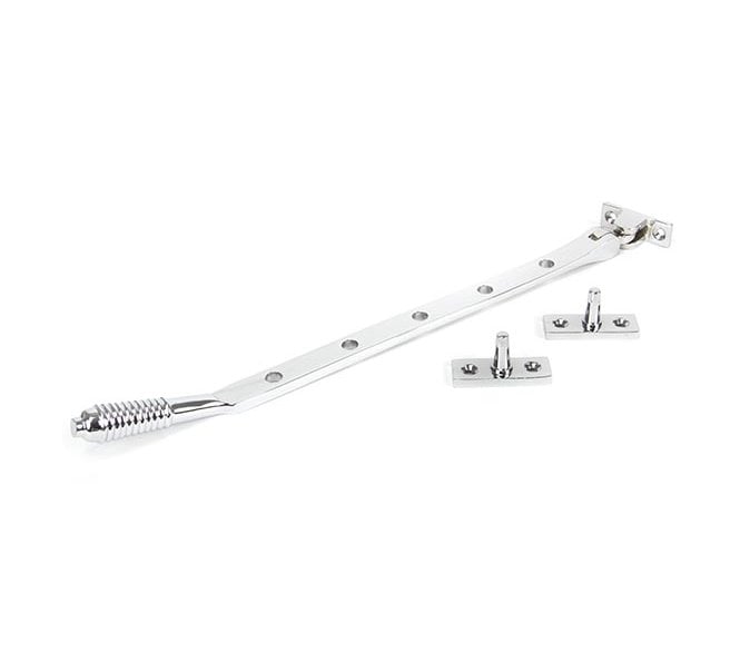 From The Anvil 90335 12 Reeded Window Stay - Polished Chrome