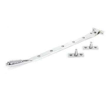 From The Anvil 90335 12 Reeded Window Stay - Polished Chrome