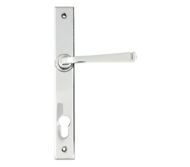 From The Anvil 90355 Avon Slimline Sprung Lever Espag Lock Set - Polished Chrome