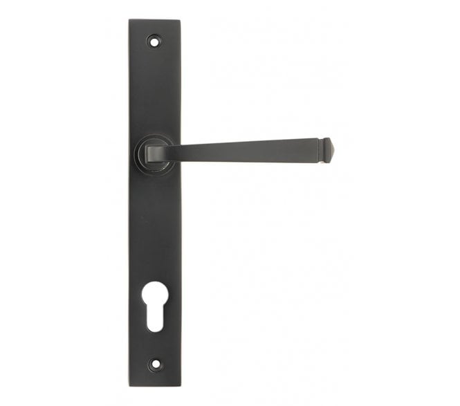From The Anvil 90357 Avon Slimline Sprung Lever Espag Lock Set - Aged Bronze