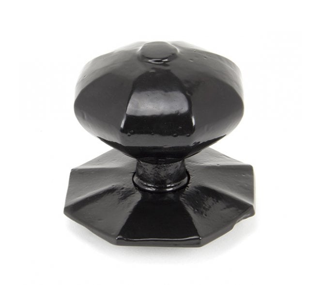 From The Anvil 90382 Octagonal Centre Door Knob (Internal Side Only) - Black