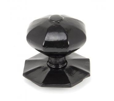 From The Anvil 90382 Octagonal Centre Door Knob (Internal Side Only) - Black
