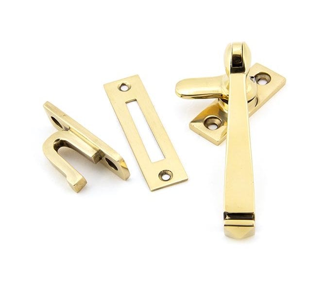 From The Anvil 90407 Locking Avon Window Fastener - Aged Brass