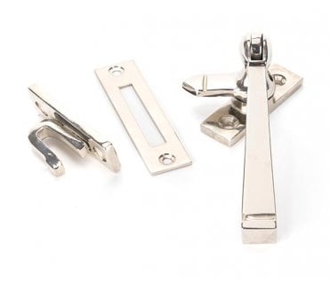 From The Anvil 90409 Locking Avon Window Fastener - Polished Nickel