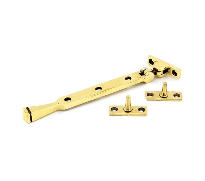 From The Anvil 90423 8 Avon Window Stay - Aged Brass