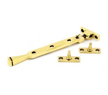 From The Anvil 90423 8 Avon Window Stay - Aged Brass