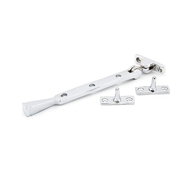 From The Anvil 90424 8 Avon Window Stay - Polished Chrome